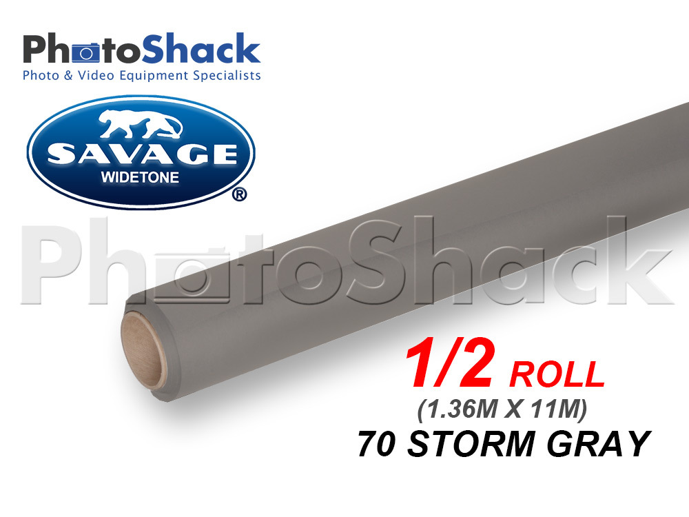 SAVAGE Paper Backdrop Half Roll - 70 Storm Gray